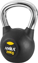 AMILA Kettlebell Rubber Cover Cr Handle 20Kg