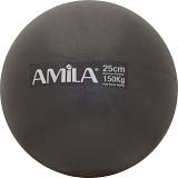 Μπάλα Γυμναστικής AMILA Pilates Ball 25cm Μαύρη Bulk
