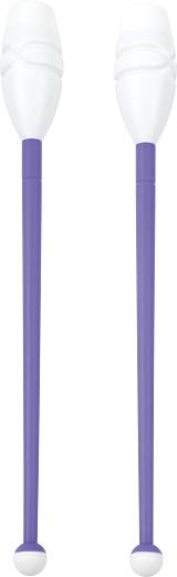Κορίνες Ρυθμικής Γυμναστικής 45cm Μαλακές, Μωβ/Λευκό