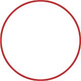 Χούλα-Χουπ 70cm - Φ19mm - 260gr, Κόκκινο