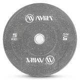 Δίσκος Color Bumper Plate Slim 50 mm 5 kg – Γκρι