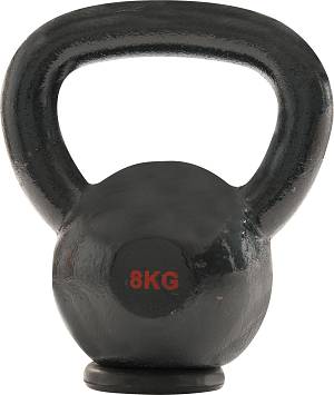 AMILA Kettlebell Cast Iron Rubber Base 8Kg