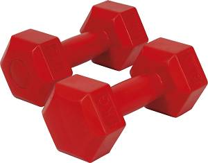 Αλτήρας Εξάγωνος Plastic Series 1,00Kg (Ζευγάρι)