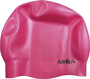 Σκουφάκι Κολύμβησης AMILA Medium Hair Ροζ
