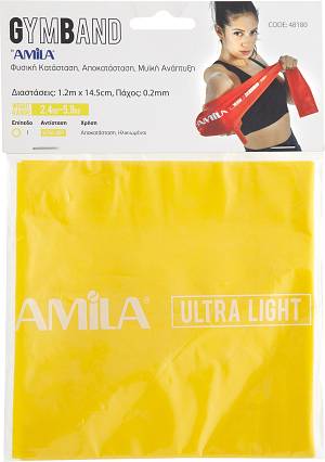 Λάστιχο Αντίστασης AMILA GymBand 1.2m Ultra Light