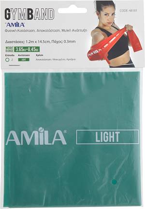 Λάστιχο Αντίστασης AMILA GymBand 1.2m Light