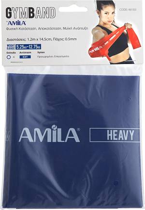 Λάστιχο Αντίστασης AMILA GymBand 1.2m Heavy