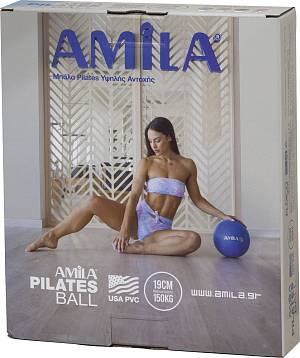 Μπάλα Γυμναστικής AMILA Pilates Ball 19 cm Μπλε