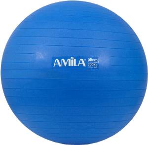 Μπάλα Γυμναστικής AMILA GYMBALL 55cm Μπλε Bulk