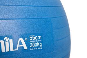 Μπάλα Γυμναστικής AMILA GYMBALL 55cm Μπλε Bulk
