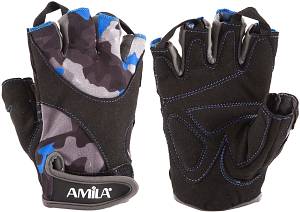 Γάντια Άρσης Βαρών AMILA Amara Lycra CamoBlue M
