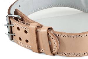 Ζώνη Άρσης Βαρών AMILA Δερμάτινη Μπεζ A Quality XL
