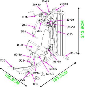 Πολυόργανο Γυμναστικής AMILA HG1200