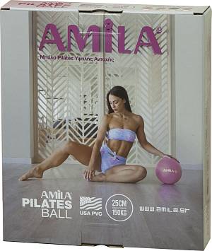 Μπάλα Γυμναστικής AMILA Pilates Ball 25cm Ροζ