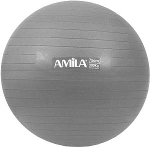 Μπάλα γυμναστικής AMILA GYMBALL 75cm Γκρι