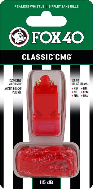 Σφυρίχτρα FOX40 Classic CMG Official Κόκκινη με Κορδόνι
