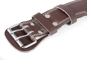 Ζώνη Άρσης Βαρών AMILA Δερμάτινη Καφέ B Quality S