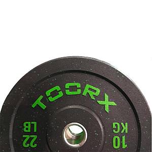 Ολυμπιακός Δίσκος Bumper Crumb 10kg 45cm Toorx
