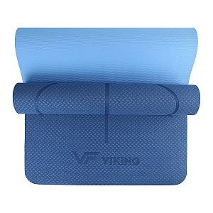 Viking Yoga / Pilates TPE Mat with  Body Line Printing