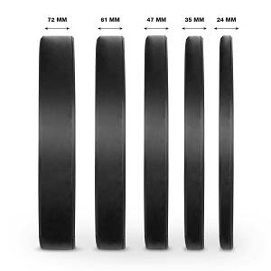 Δίσκος AMILA Black R Bumper Slim 50mm 10Kg