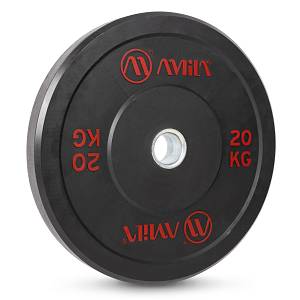 Δίσκος AMILA Black R Bumper Slim 50mm 20Kg