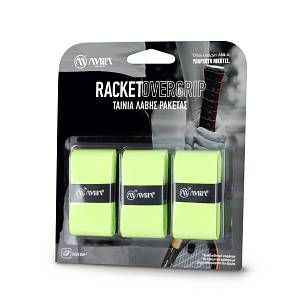 Ταινία Λαβής Ρακετών AMILA Overgrip Neon Green 3 Τεμ