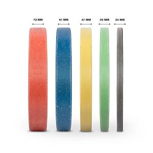 Δίσκος Color Bumper Plate Slim 50 mm 10 kg – Πράσινο