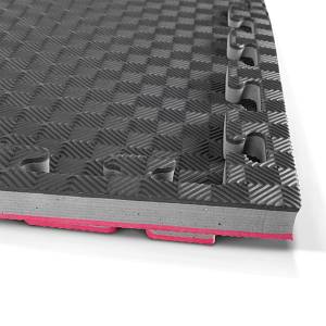 Δάπεδο Προστασίας EVA Διαμάντι 100x100 2,5cm Κόκκινο-Γκρι-Μαύρο