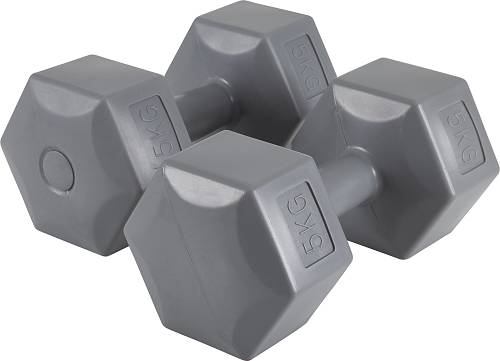 Αλτήρας Εξάγωνος Plastic Series 5,00Kg (Ζευγάρι)