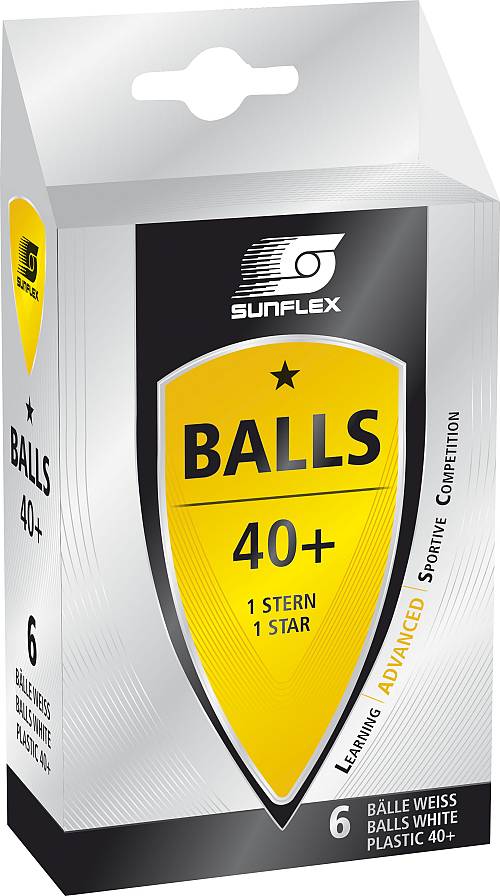 Μπαλάκια Ping Pong Sunflex Advanced PVC 6 Τεμάχια