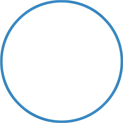 Χούλα-Χουπ HQ 60cm - Φ19mm - 230gr, Μπλε