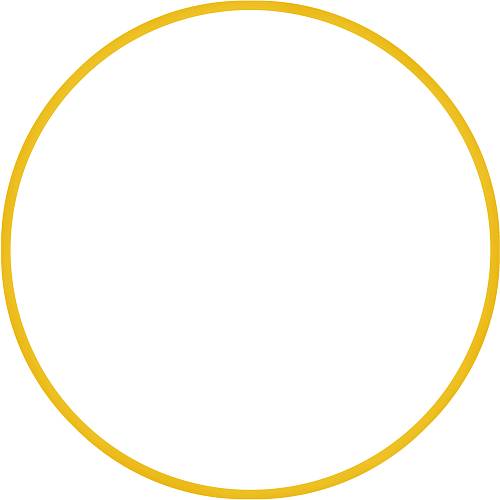 Χούλα-Χουπ HQ 60cm - Φ19mm - 230gr, Κίτρινο