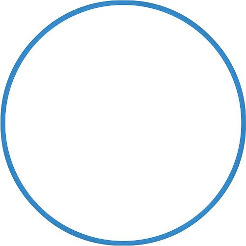 Χούλα-Χουπ HQ 70cm - Φ19mm - 280gr, Μπλε