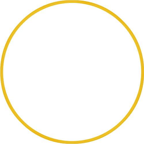 Χούλα-Χουπ HQ 70cm - Φ19mm - 280gr, Κίτρινο