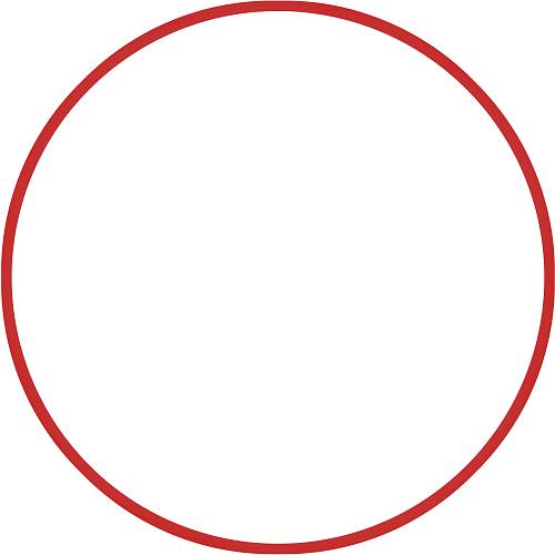 Χούλα Χουπ HQ 80cm - Φ19mm - 330gr, Κόκκινο