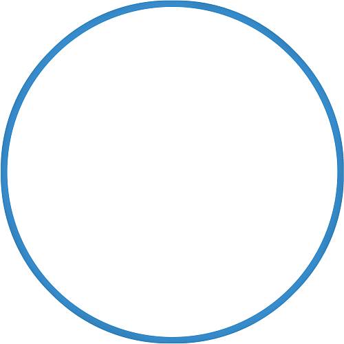 Χούλα Χουπ HQ 80cm - Φ19mm - 330gr, Μπλε