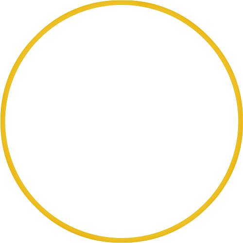 Χούλα Χουπ HQ 80cm - Φ19mm - 330gr, Κίτρινο