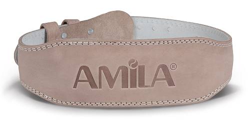 Ζώνη Άρσης Βαρών AMILA Δερμάτινη Μπεζ A Quality L