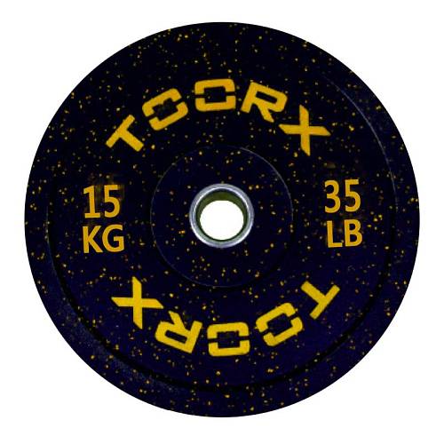 Ολυμπιακός Δίσκος Bumper Crumb 15kg 45cm Toorx