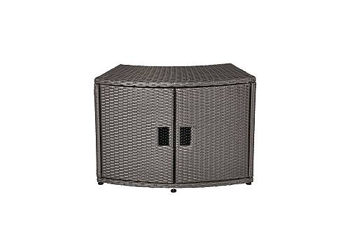 MSpa Wicker Cabinet Storage Unit - for round Spa