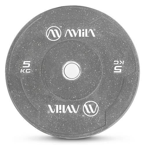 Δίσκος Color Bumper Plate Slim 50 mm 5 kg – Γκρι