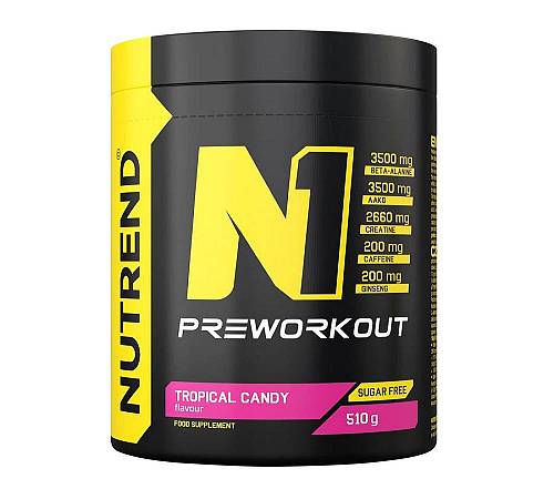 Nutrend N1 Pre-Workout (510 gr) Tropical Candy