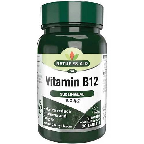 Natures Aid Vitamin B12 1000mg 90 tabs