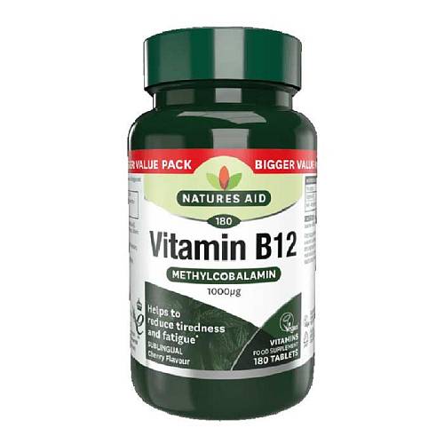 Natures Aid Vitamin B12 1000mg 180 tabs