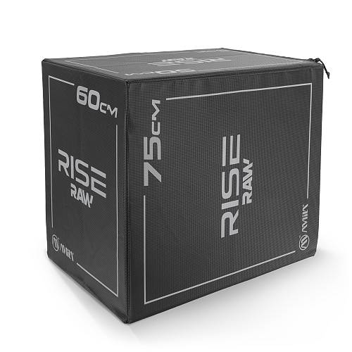 Πλειομετρικό Κουτί Plyo Box Raw Rise 50x60x75 cm - Μαύρο