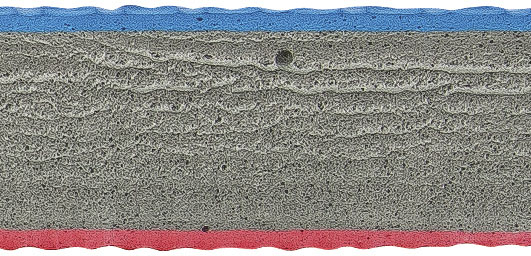 Δάπεδο Προστασίας EVA Πλέξη 100x100cm 2cm Κόκκινο-Γκρι-Μπλε