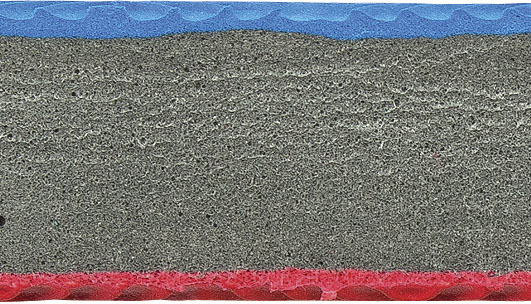 Δάπεδο Προστασίας EVA Διαμάντι 100x100cm 2,5cm Κόκκινο-Γκρι-Μπλε