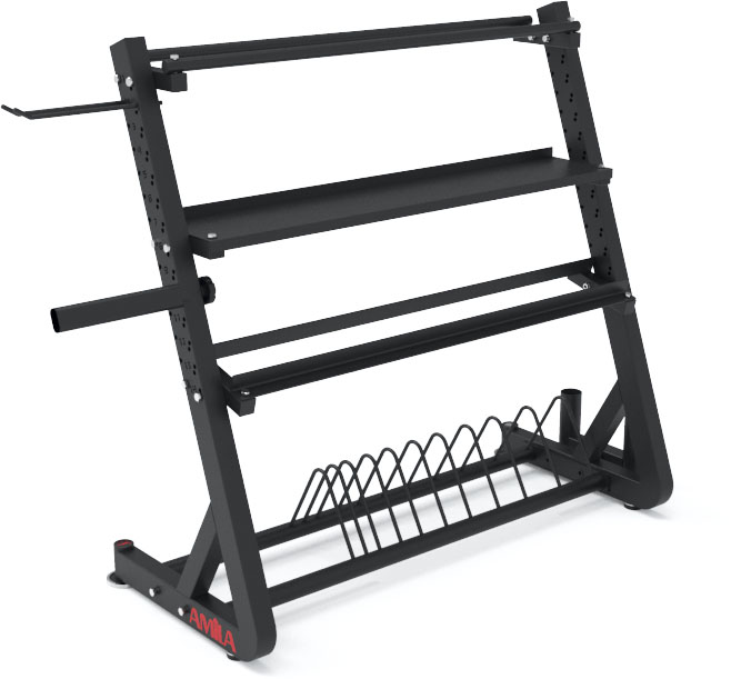 Αποθηκευτικό Rack Δισκών Αλτήρων Kettlebell Λαστίχων