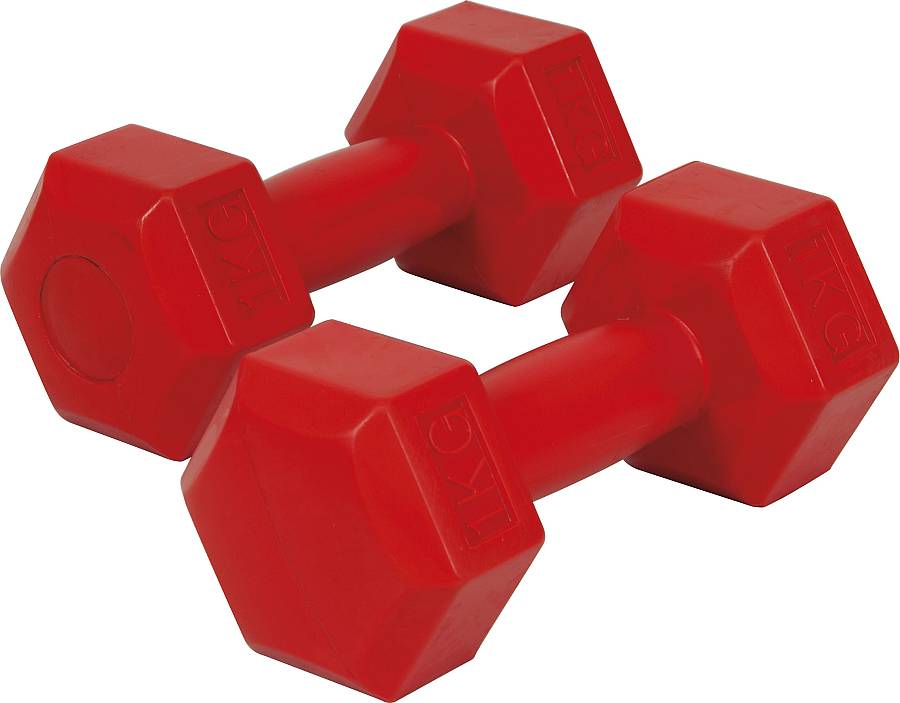 Αλτήρας Εξάγωνος Plastic Series 1,00Kg (Ζευγάρι)