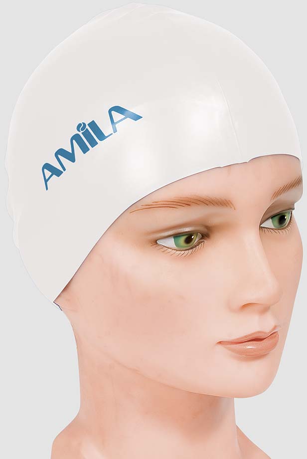 Σκουφάκι Κολύμβησης AMILA Basic Λευκό